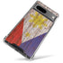 Philippines Flag Dark Wood Google Pixel 8 Clear Case